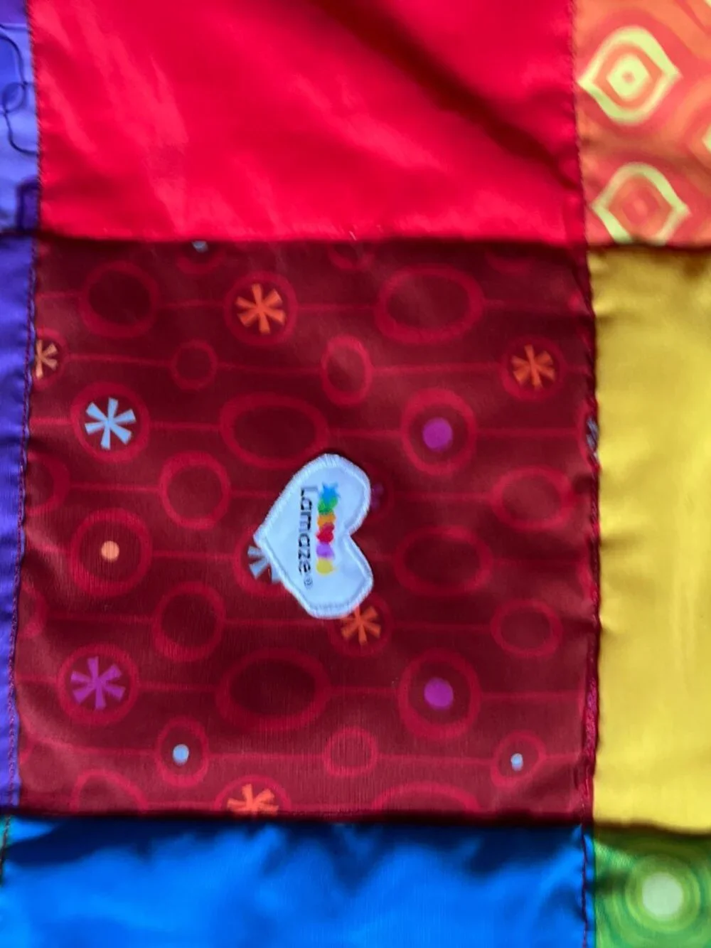 Lamaze Patchwork Baby Blanket‎ and Chipmunk (Sensory Blanket)